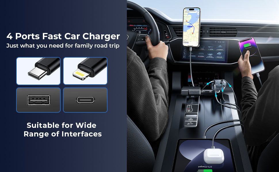 4 in 1 Retractable Charger