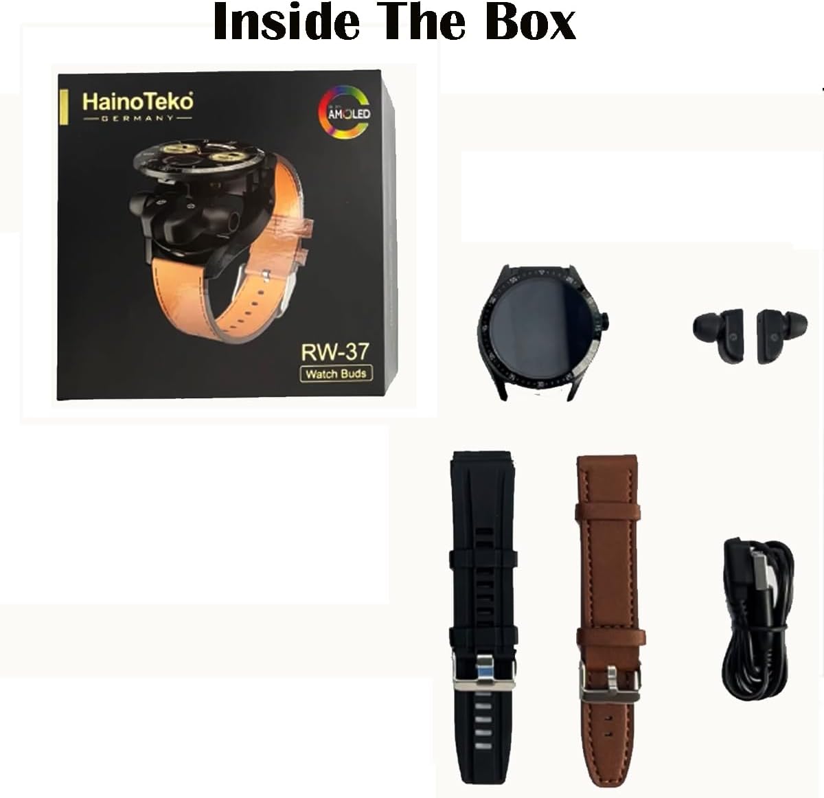 Haino Teko RW37  Smart Watch and Bluetooth Earbuds