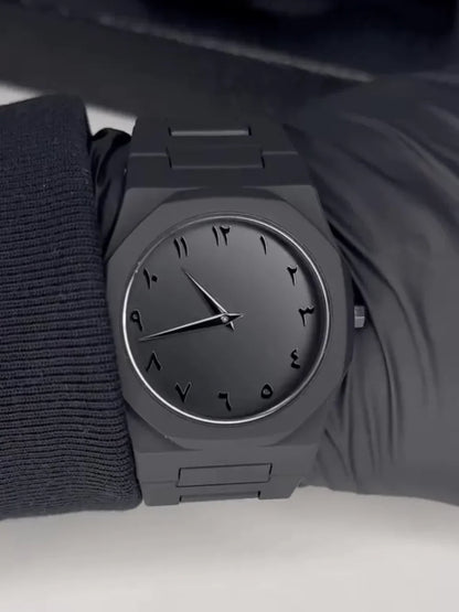 Black Aura Arabic Watch